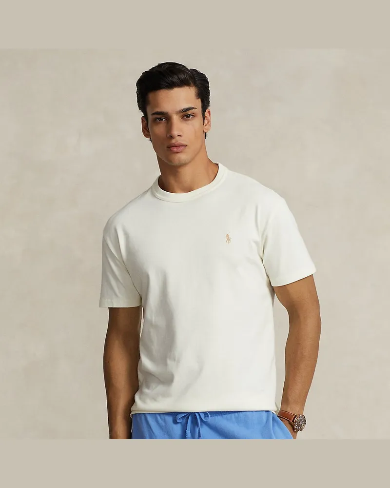 Ralph Lauren Classic-Fit Rundhals-T-Shirt aus Jersey Cream