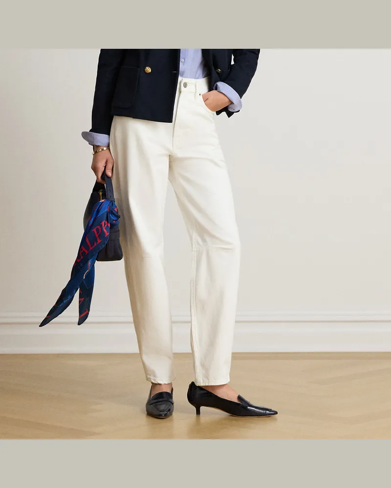 Ralph Lauren Jeans mit hoher Leibhöhe White