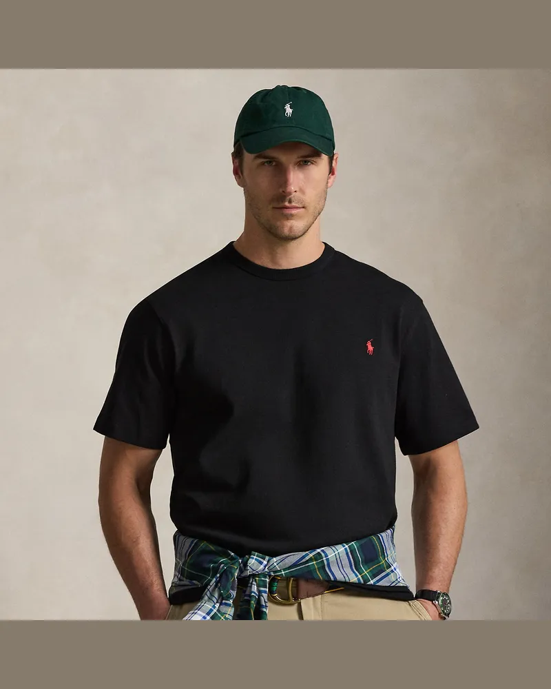 Ralph Lauren Große Größen - Rundhals-T-Shirt aus Jersey Black
