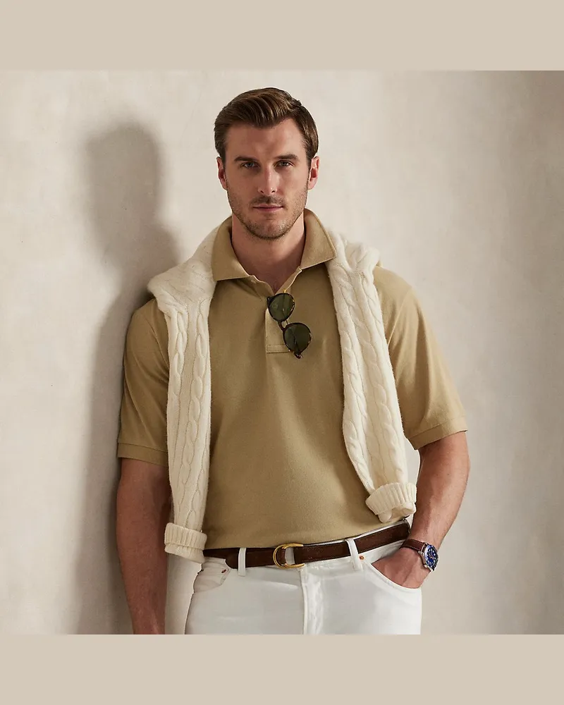 Ralph Lauren Große Größen - Das legendäre Piqué-Poloshirt Tan