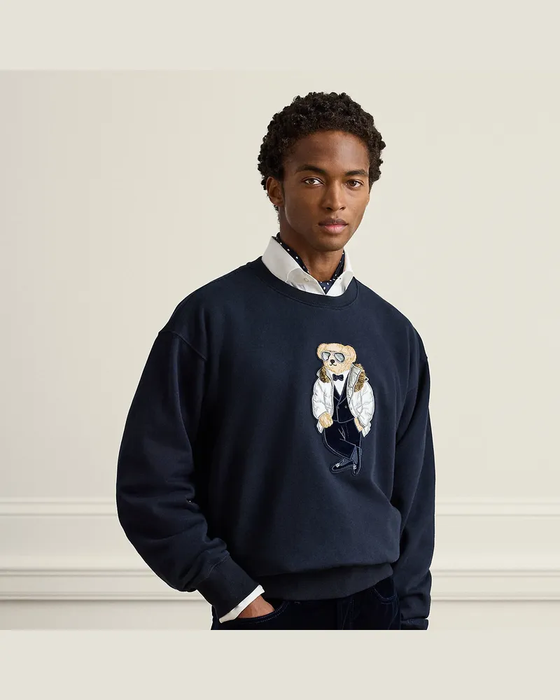 Ralph Lauren Relaxed-Fit Sweatshirt mit Polo Bear Blue