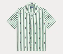 Gestreiftes Pyjamahemd aus Popeline