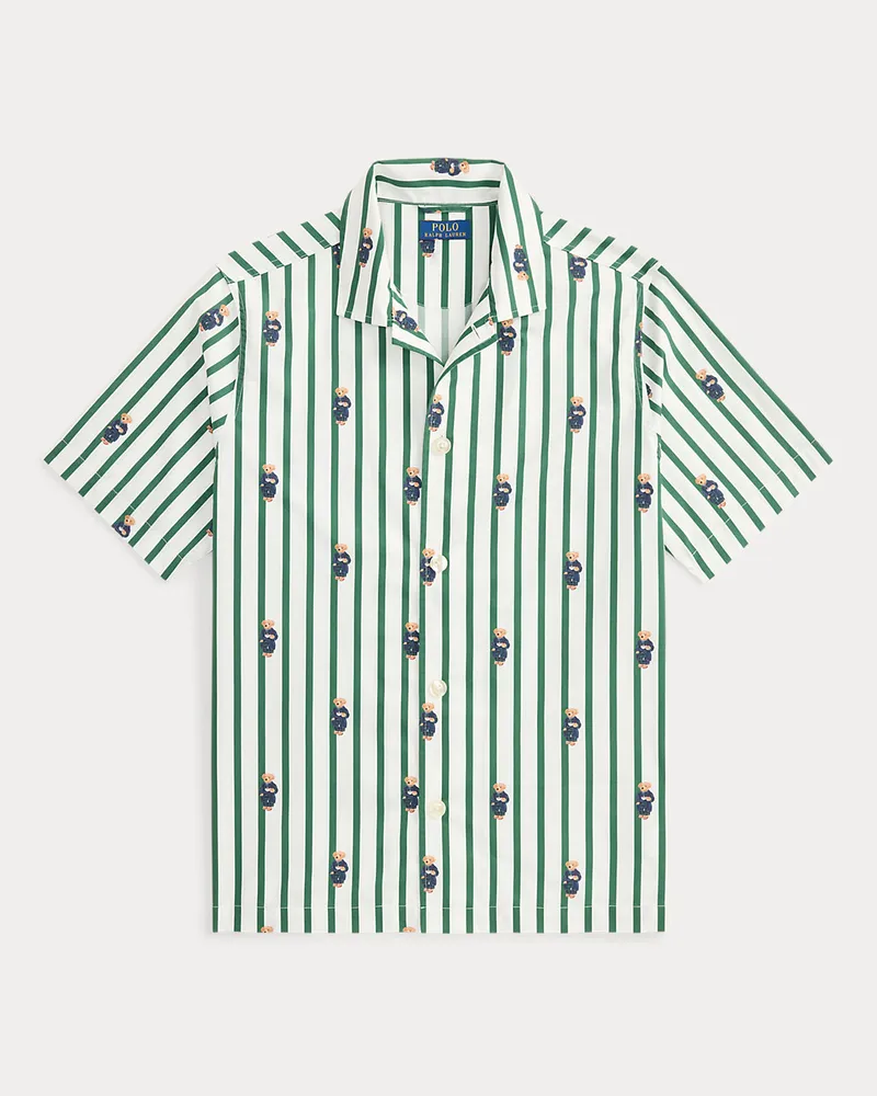 Ralph Lauren Gestreiftes Pyjamahemd aus Popeline Multi