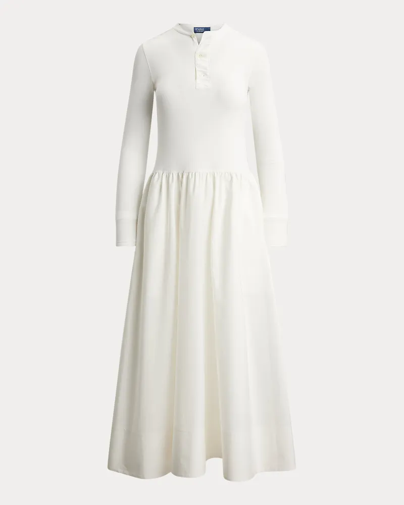 Ralph Lauren Henley-Kleid aus Baumwolle White