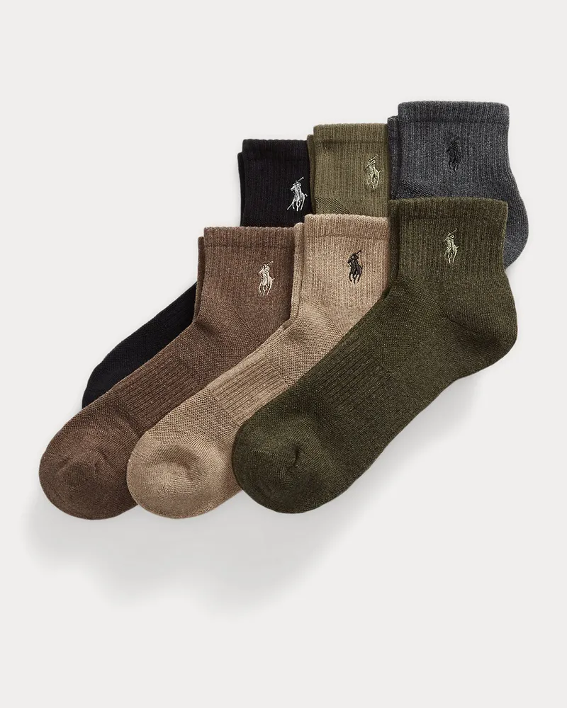 Ralph Lauren 6er-Pack Kurzsocken aus Baumwollmischung Green