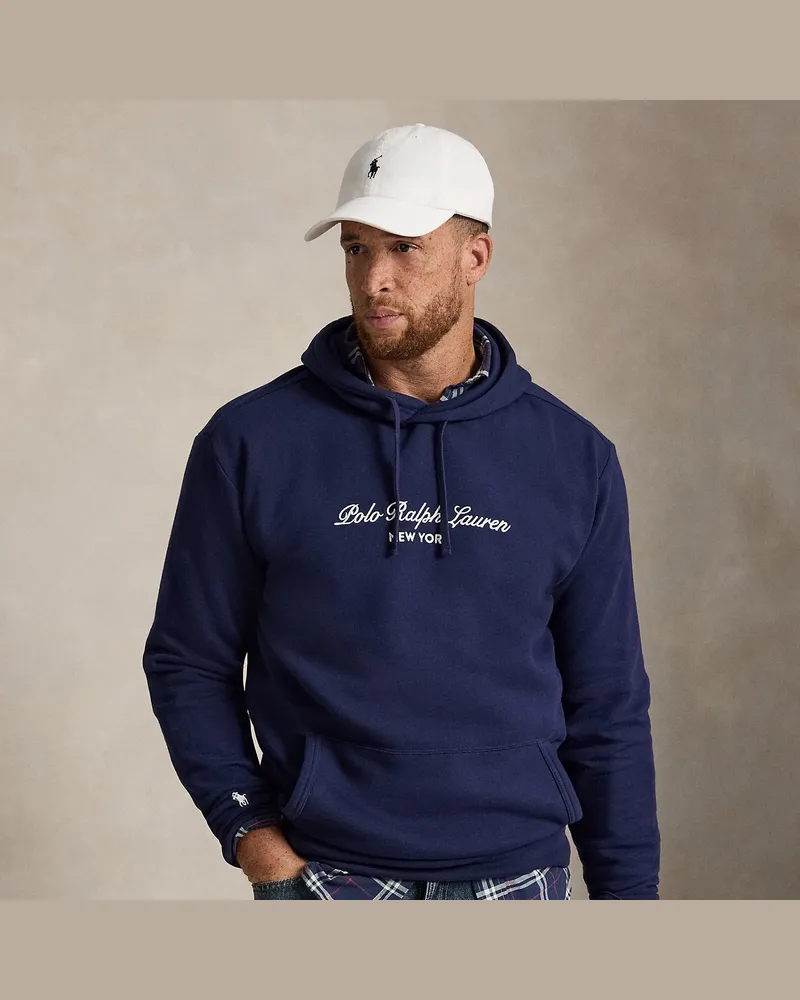 Ralph Lauren Große Größen - Fleece-Kapuzenpullover mit Logo Blue