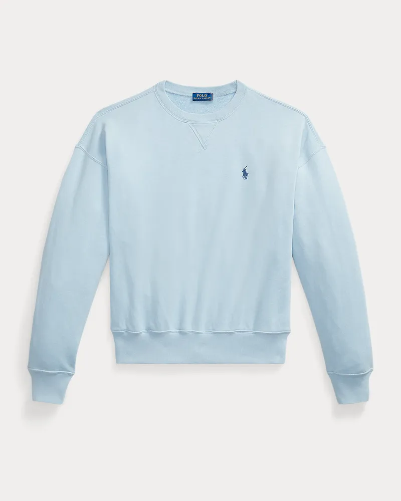 Ralph Lauren Baumwoll-Sweatshirt aus French-Terry Blue