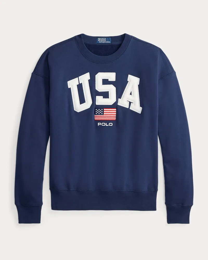Ralph Lauren Vintage-Fit Sweatshirt mit US-Flagge Blue