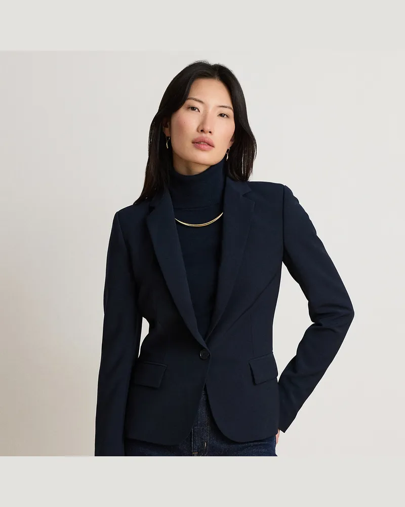 Ralph Lauren Blazer aus Stretch-Crêpe Blue