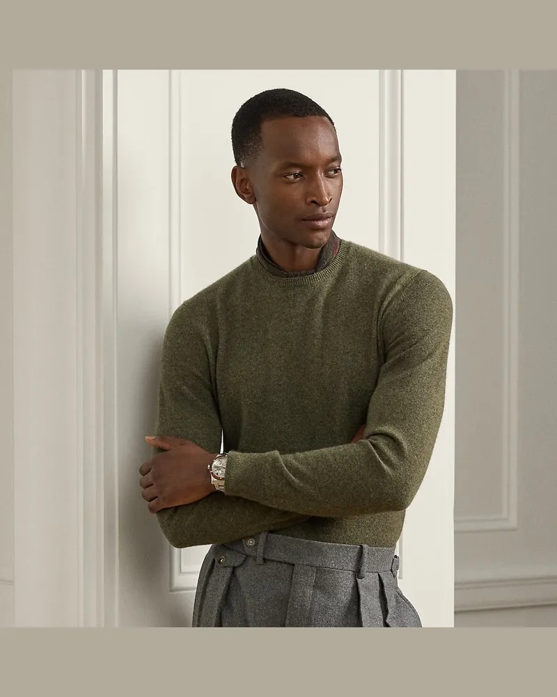 Ralph Lauren Rundhalspullover aus Kaschmir Green