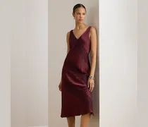 Charmeuse-Cocktailkleid mit Spitze