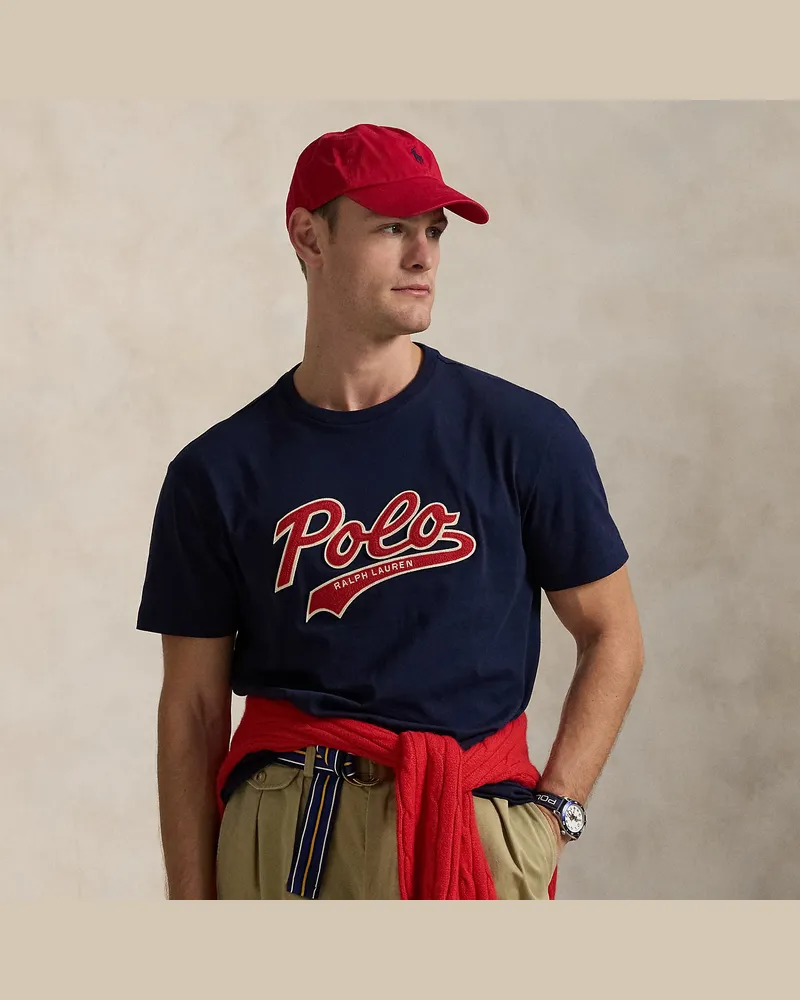 Ralph Lauren Classic-Fit Jersey-T-Shirt mit Logo Blue