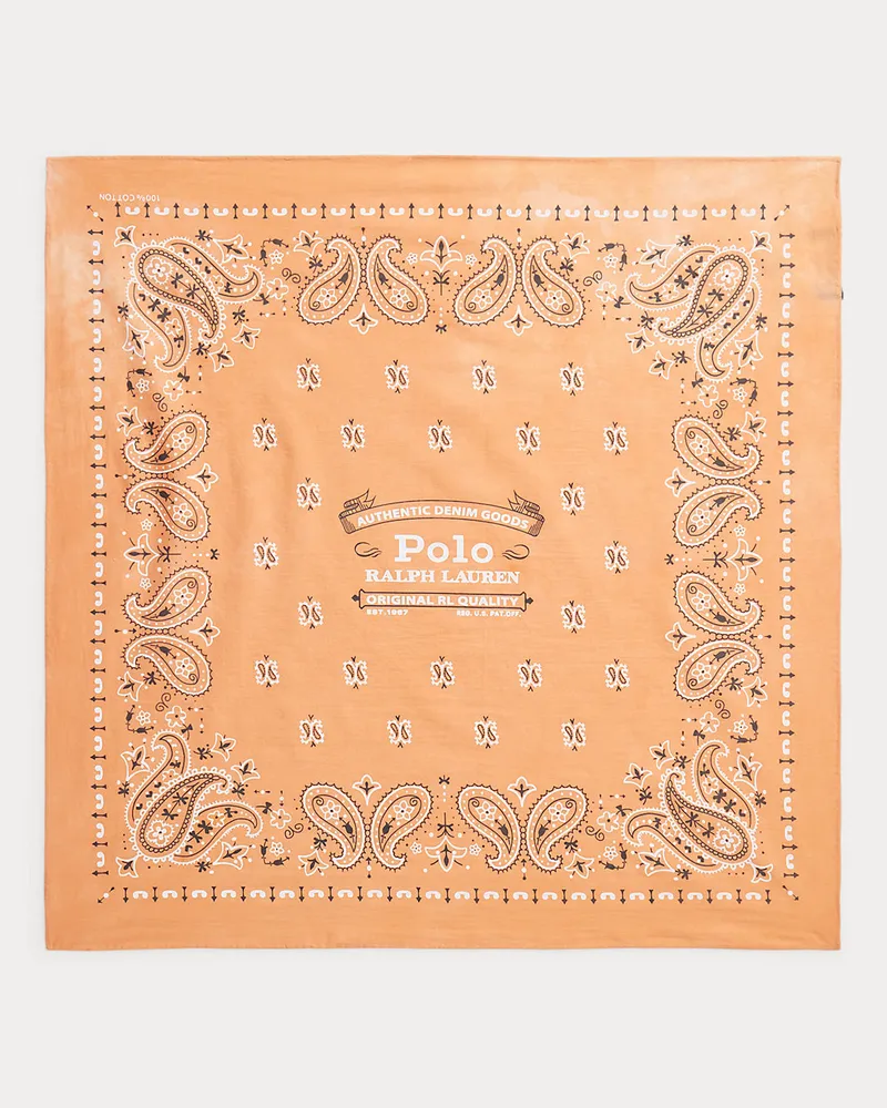Ralph Lauren Baumwoll-Bandana mit Logo Red