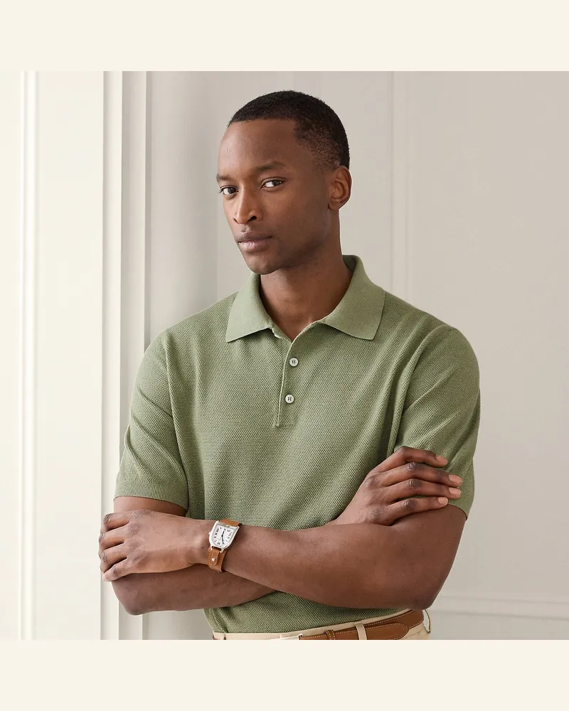 Ralph Lauren Polo-Pullover aus Seidenmischung Green