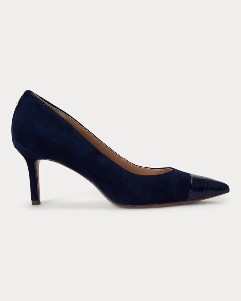 Ralph Lauren Pumps Lanette III aus Wildleder Blue