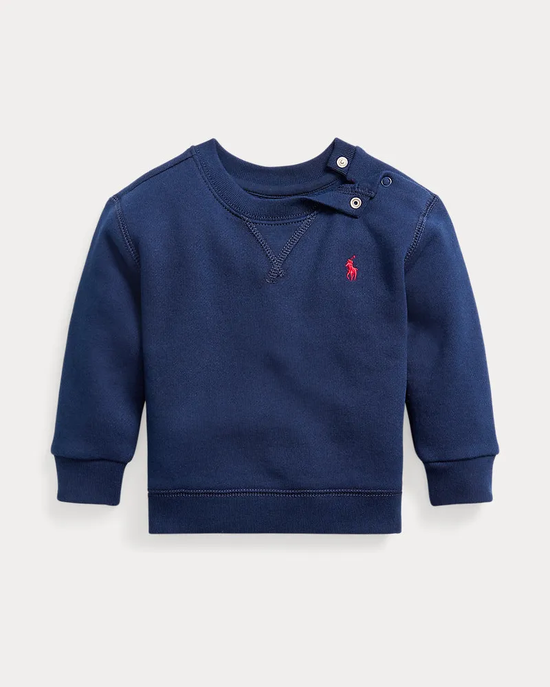 Ralph Lauren Fleece-Sweatshirt Blue