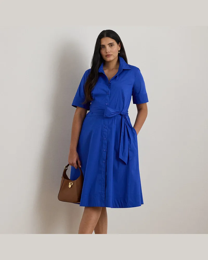 Ralph Lauren Plus Größen - Hemdkleid mit Gürtel Blue