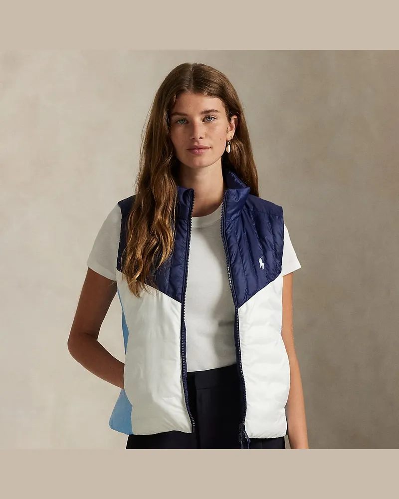 Ralph Lauren Ripstop-Wendeweste mit Doppelsteppung White