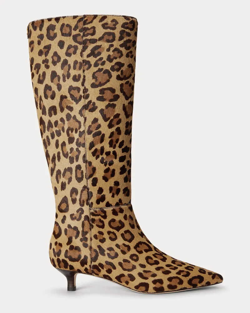 Ralph Lauren Hoher Stiefel Francesca aus Kalbsfell Multi