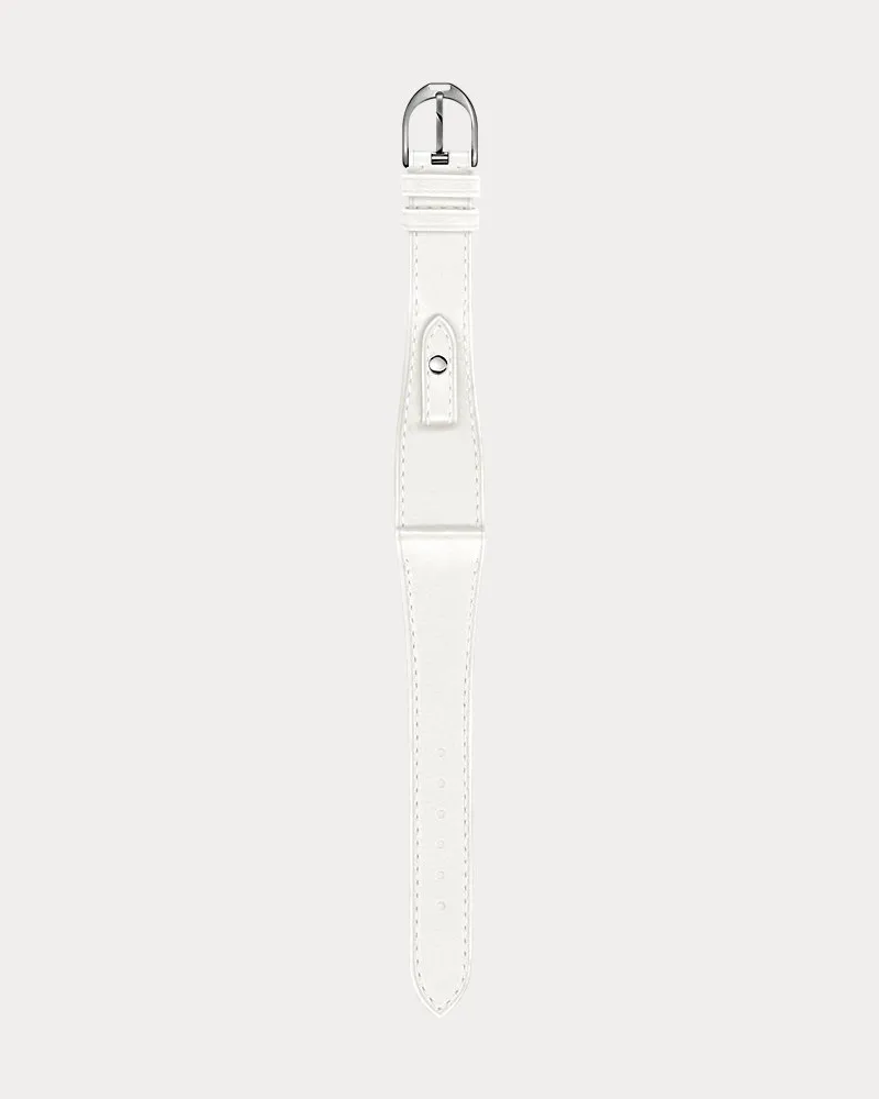 Ralph Lauren Small-Stirrup-Armband aus Kalbsleder White