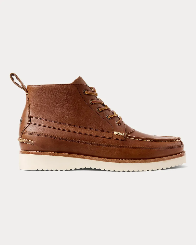 Ralph Lauren Arbeitsstiefel Ranger aus Leder Tan