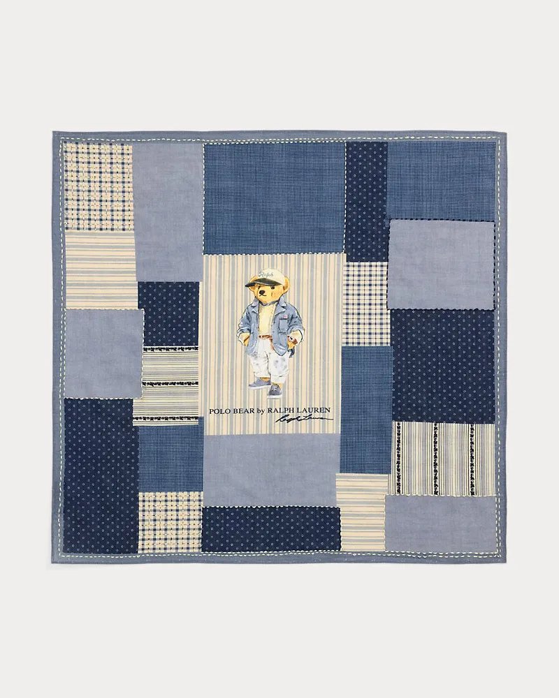 Ralph Lauren Bandana mit Polo Bear Blue