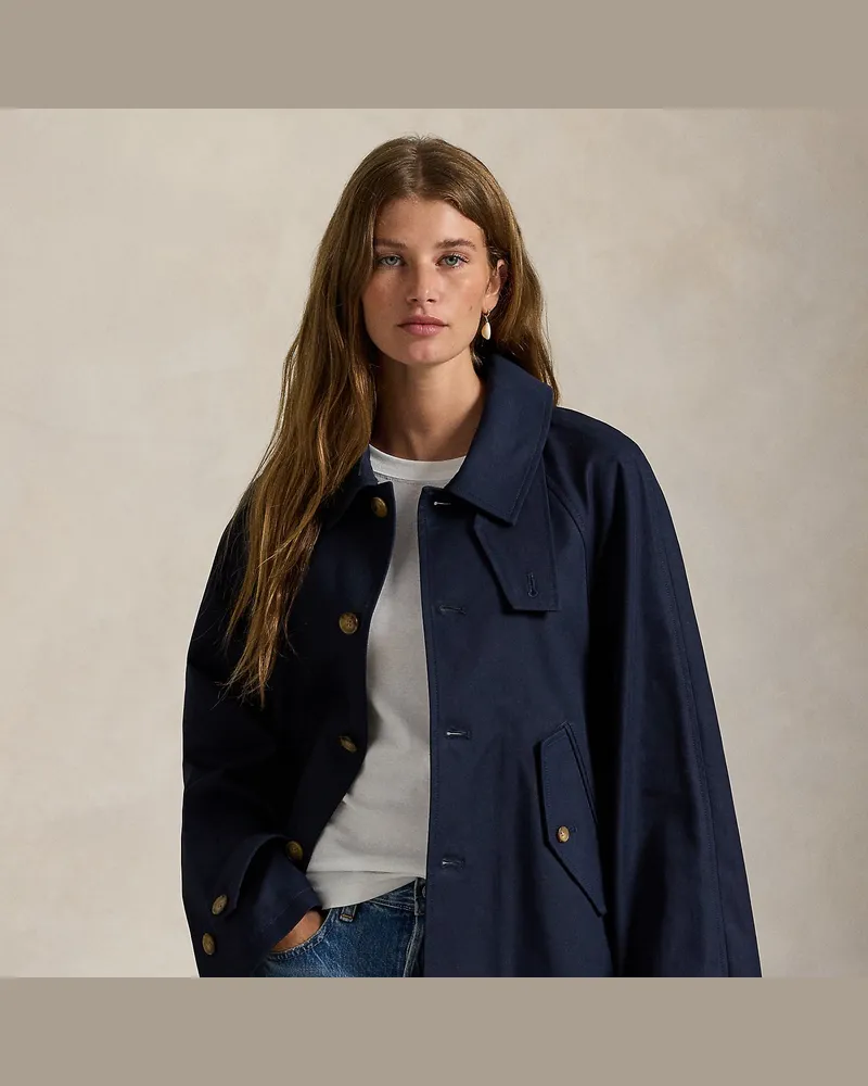 Ralph Lauren Jacke aus Baumwolltwill Blue