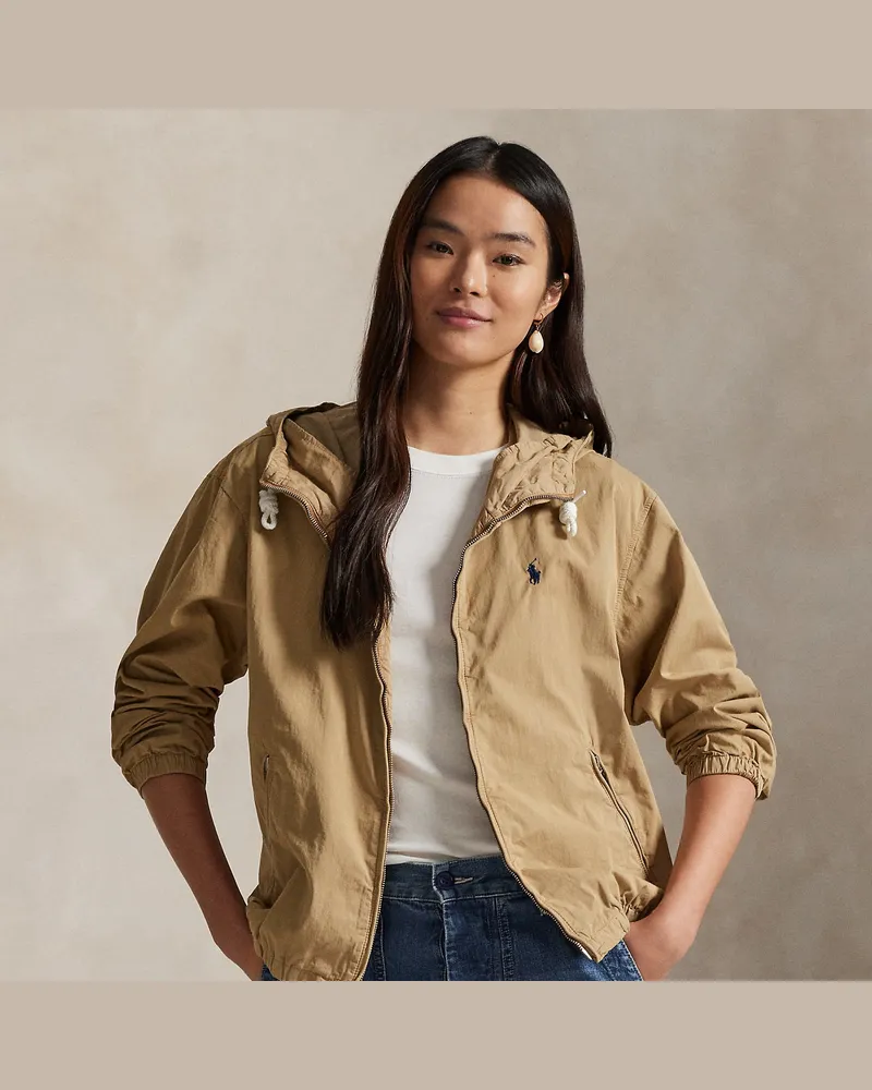 Ralph Lauren Kapuzenjacke aus Twill Tan