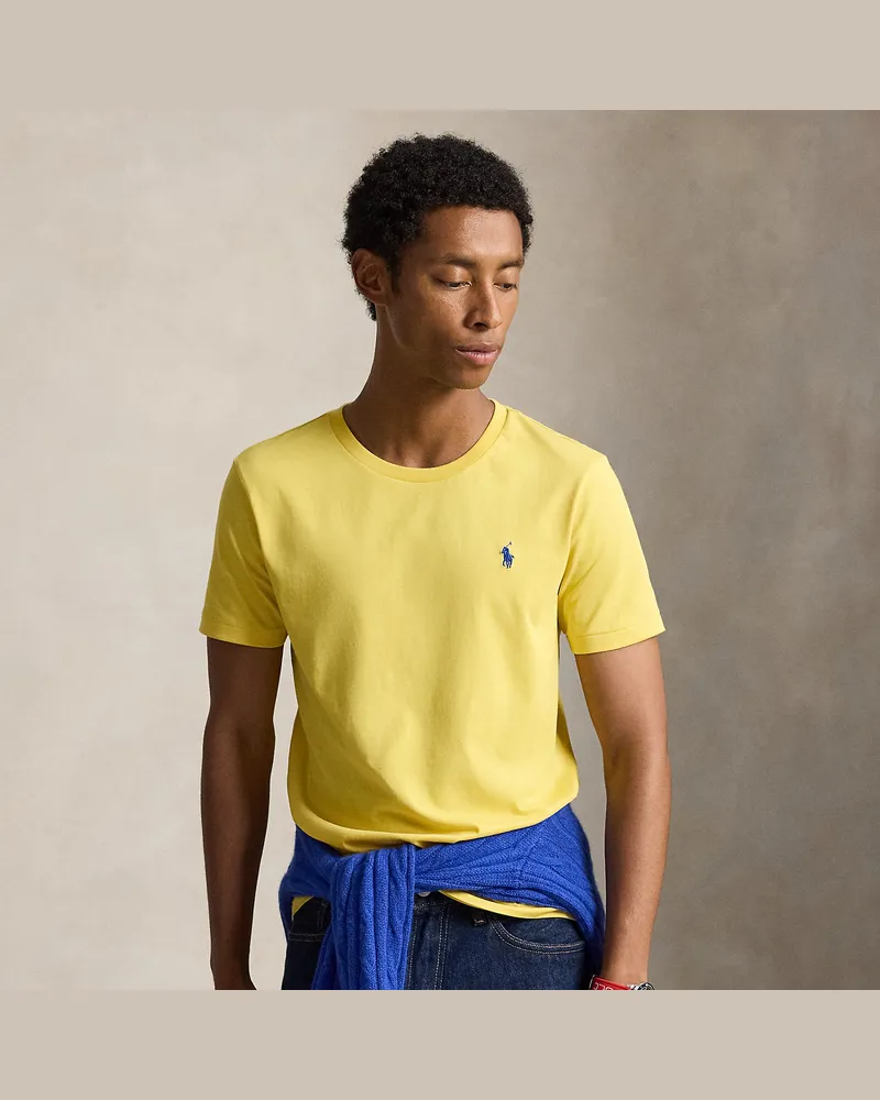 Ralph Lauren Custom-Slim-Fit Jersey-T-Shirt Yellow