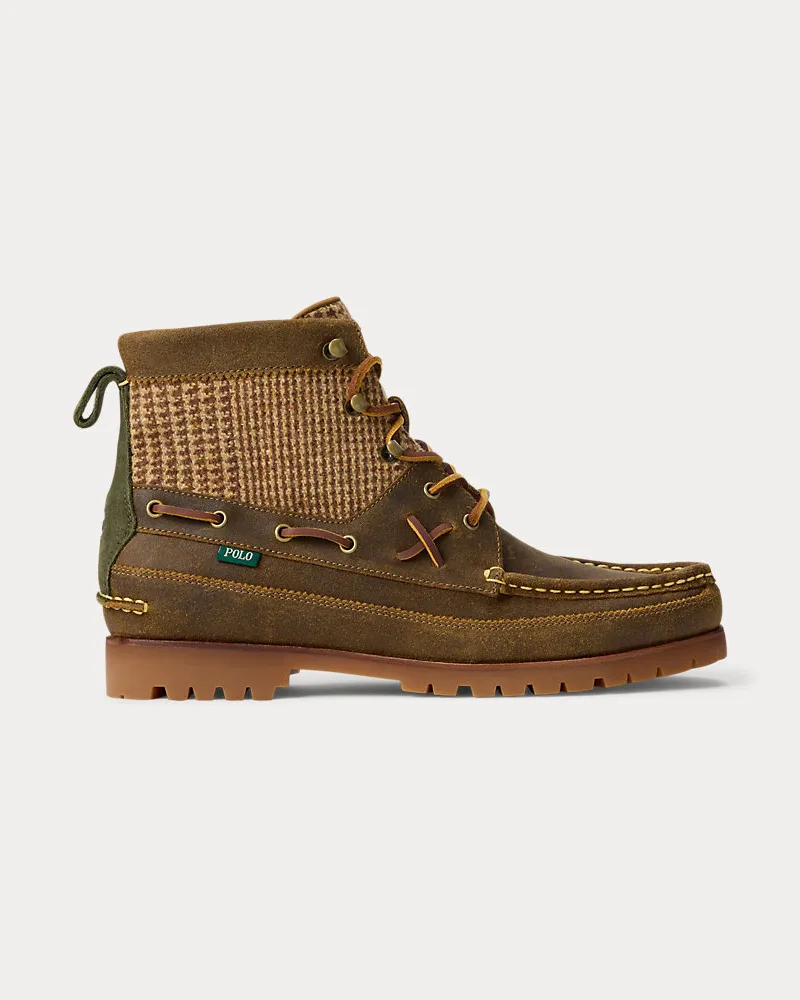 Ralph Lauren Halbhoher Wildlederstiefel Ranger Multi