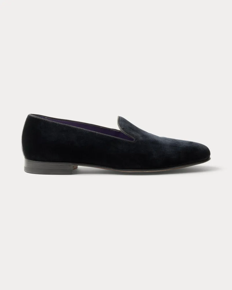 Ralph Lauren Samtslipper Alonzo Black