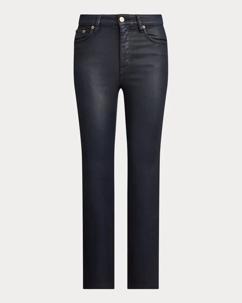 Ralph Lauren Gerade 7/8-Jeans mit hoher Leibhöhe Blue