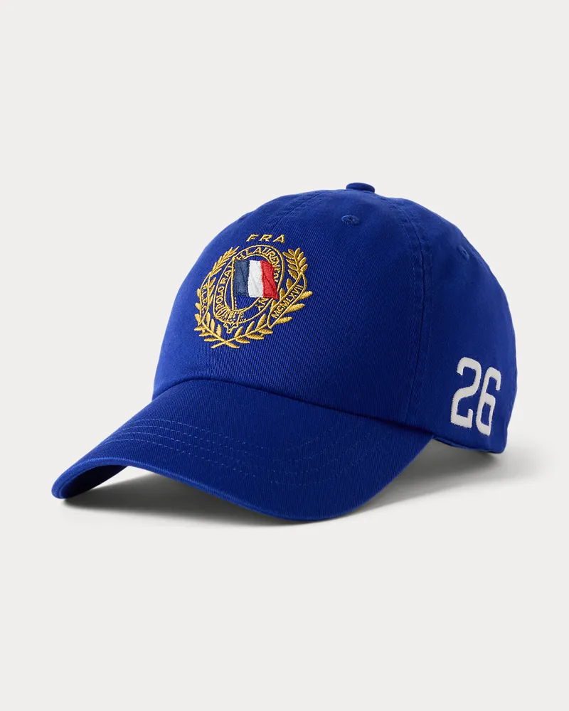 Ralph Lauren Baseballkappe France aus Twill Blue