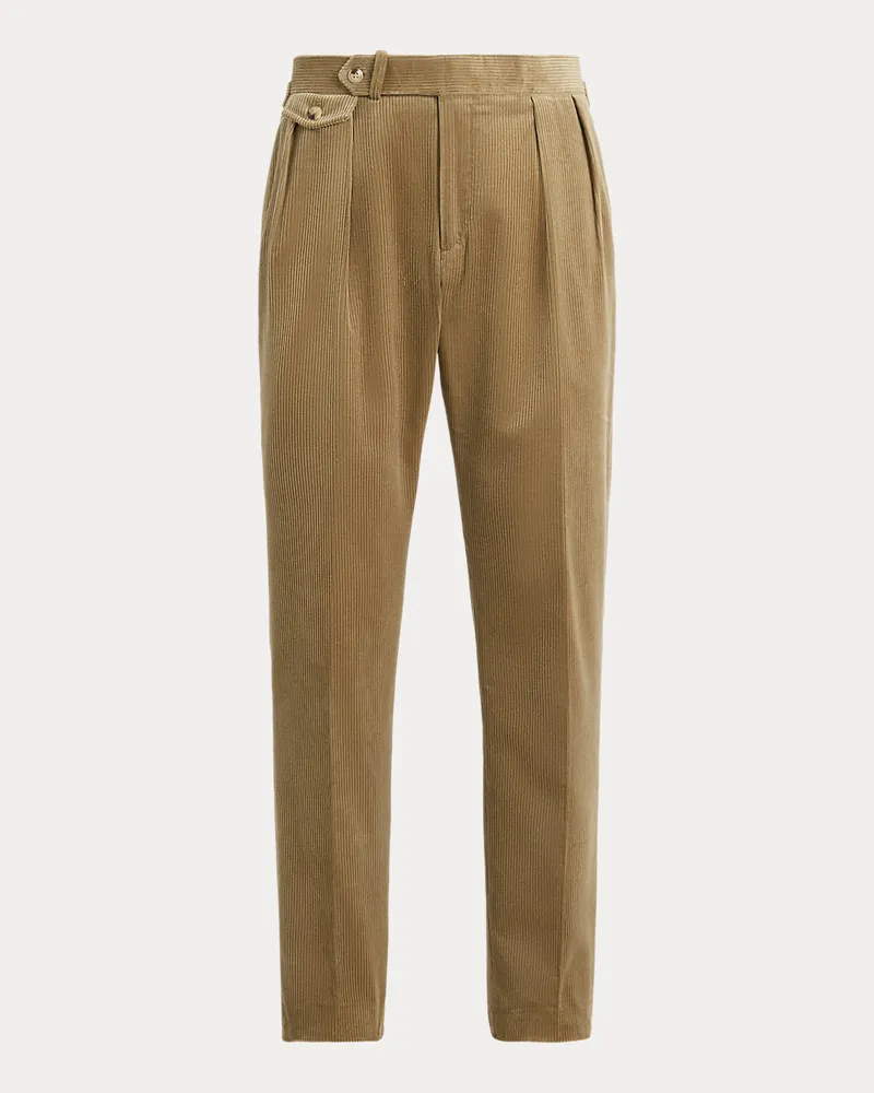 Ralph Lauren Anzughose aus Kordsamt Tan