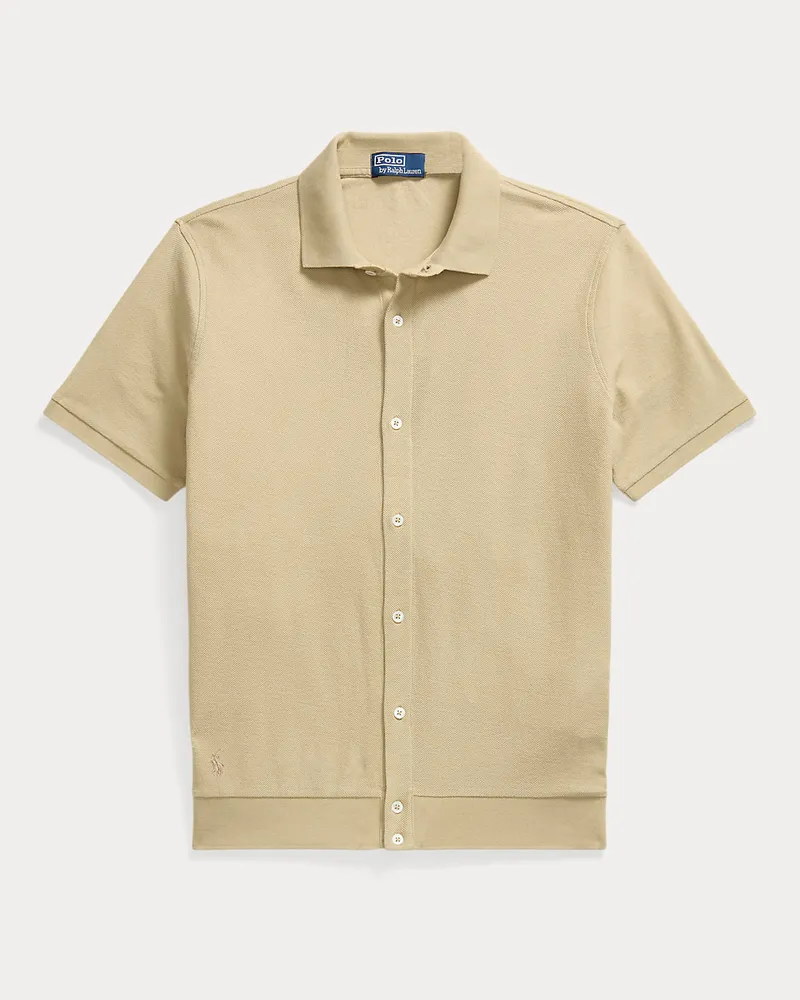Ralph Lauren Hemd aus Waben-Piqué im Standard-Fit Tan