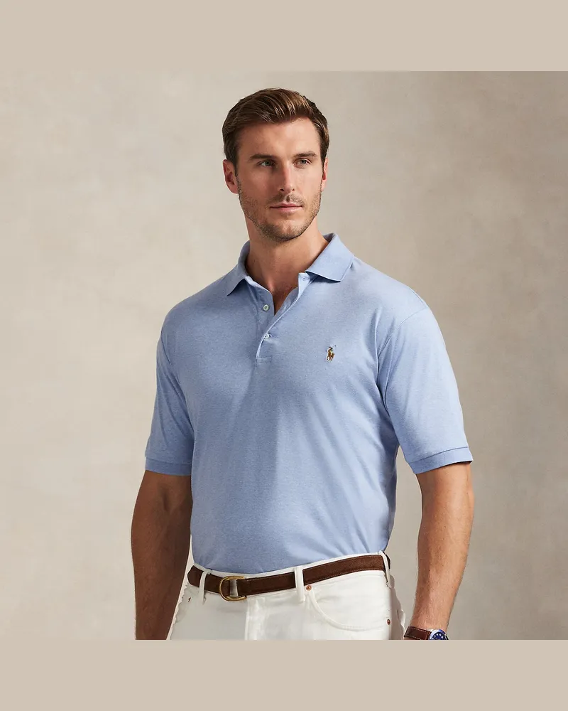 Ralph Lauren Große Größen - Poloshirt aus weicher Baumwolle Blue