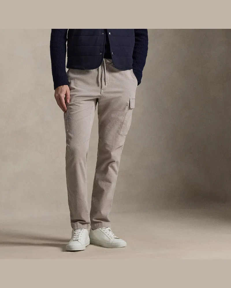 Ralph Lauren Slim-Fit Kordsamt-Cargohose mit Stretch Grey