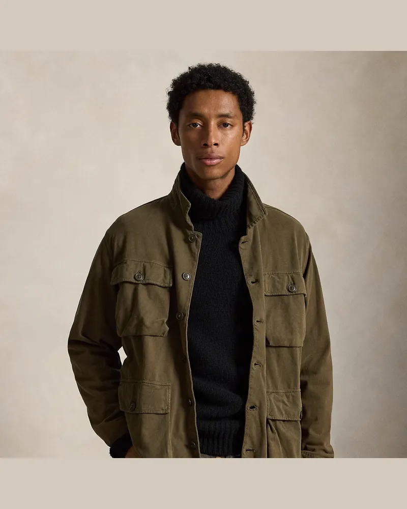 Ralph Lauren Utility-Moleskin-Hemd Green