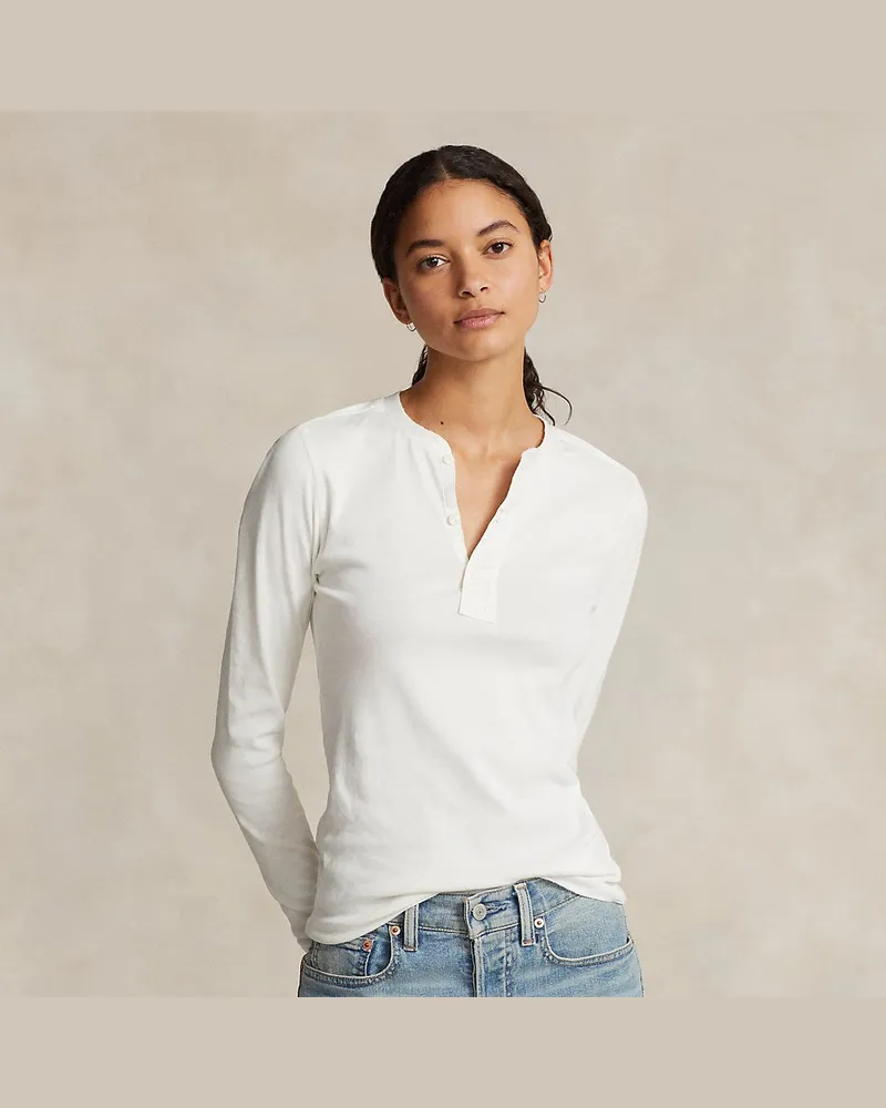 Ralph Lauren Henley aus Baumwolle White
