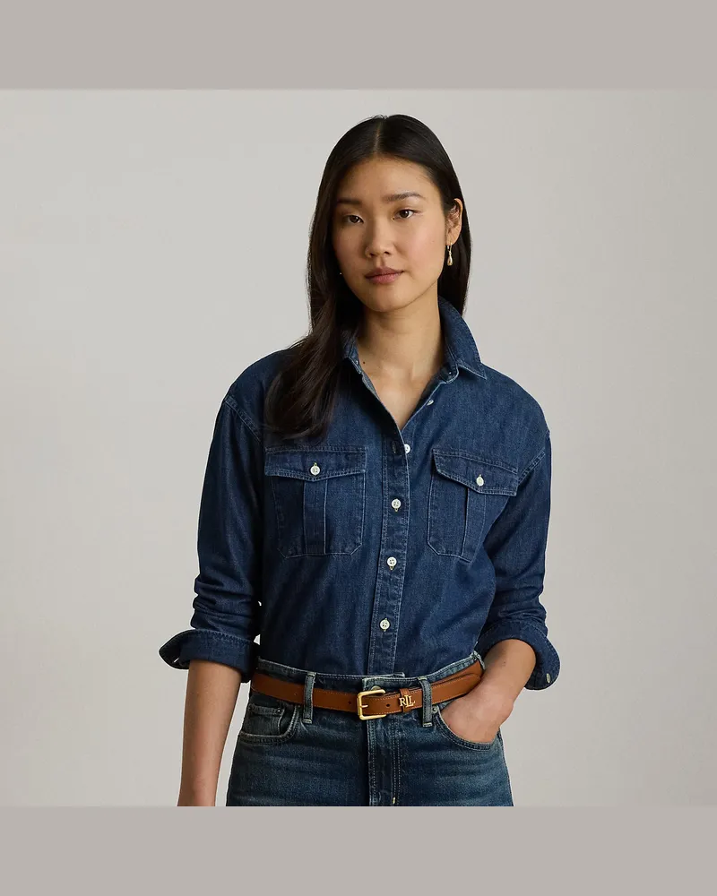Ralph Lauren Relaxed-Fit Denimhemd Blue