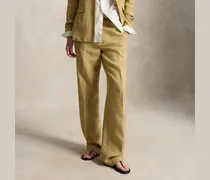 Relaxed-Straight-Fit Délavé-Leinenhose