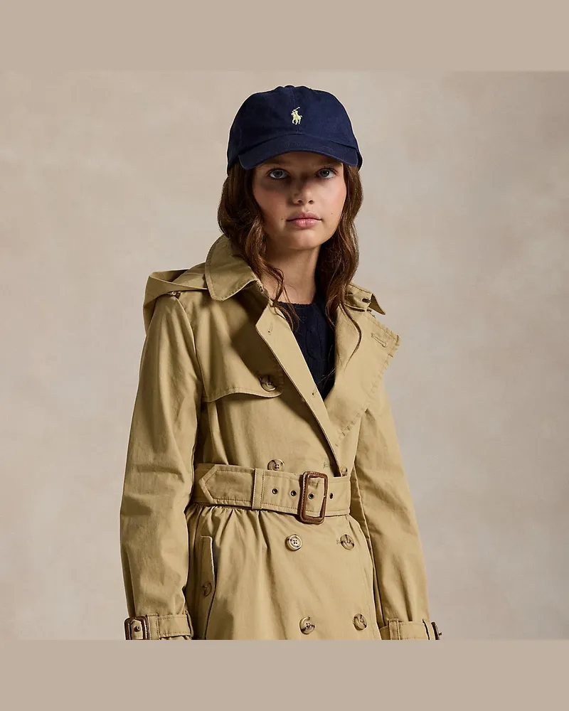 Ralph Lauren Trenchcoat mit Kapuze Tan