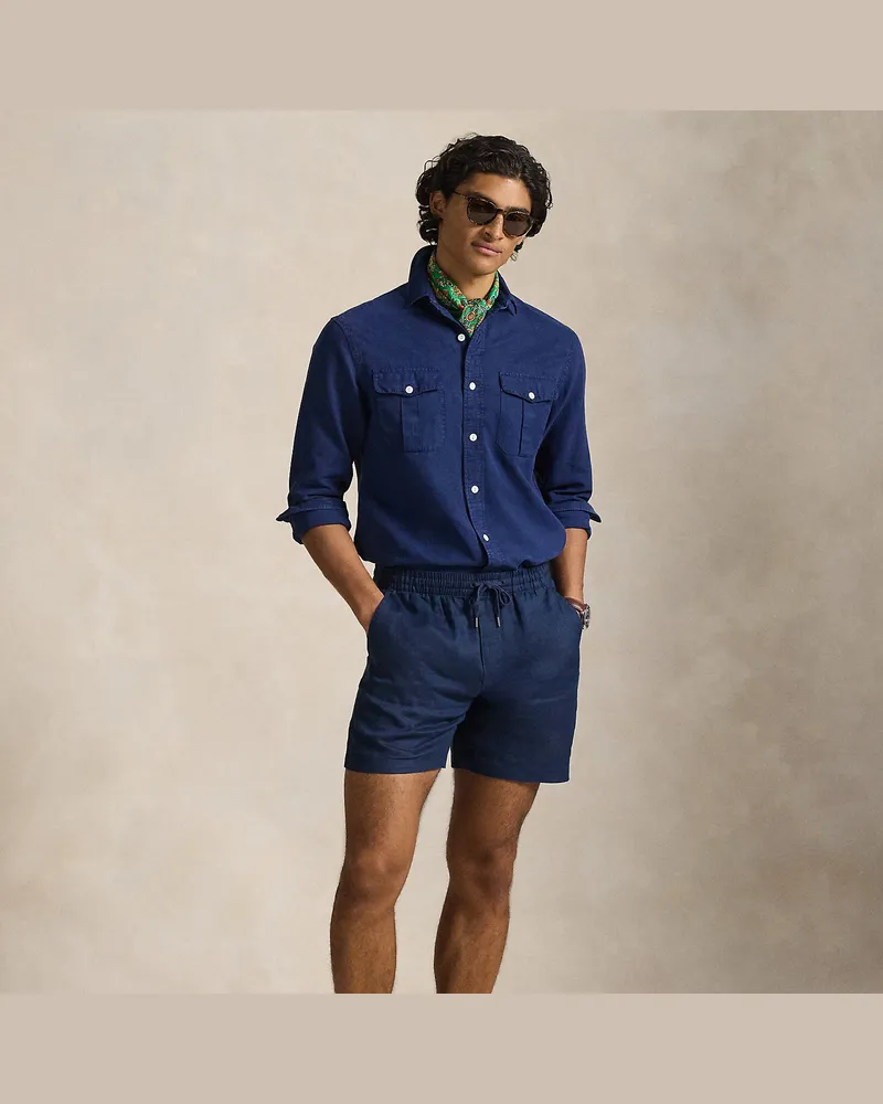 Ralph Lauren Leinenshorts Polo Prepster Blue