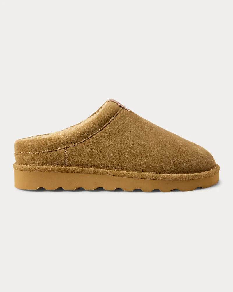 Ralph Lauren Clog-Slipper Reade aus Wildleder Brown