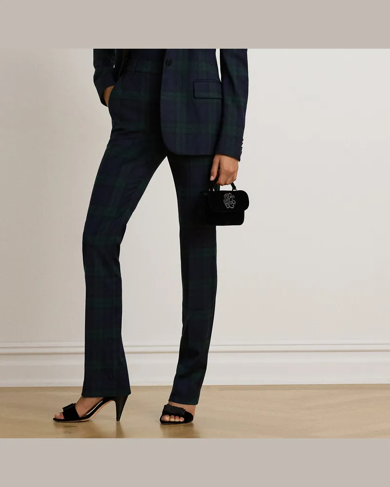 Ralph Lauren Black-Watch-Twillhose mit geradem Bein Multi