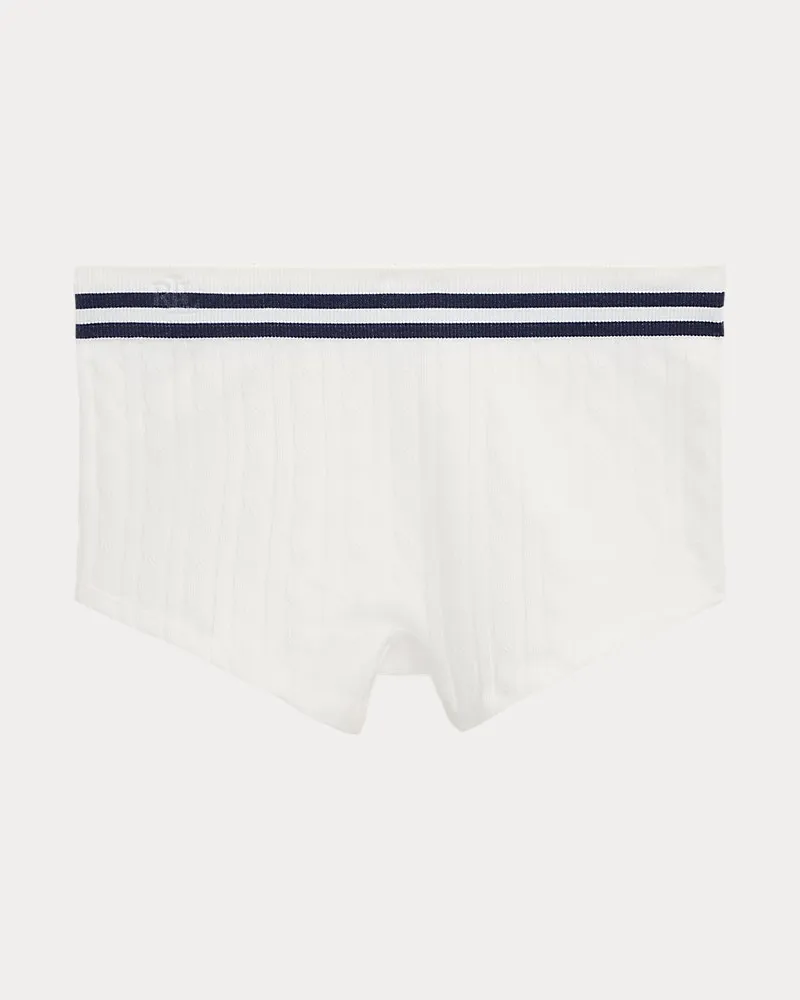 Ralph Lauren Shorts mit Cricket-Zopfmuster White
