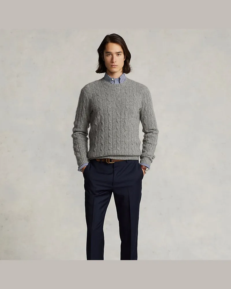 Ralph Lauren Slim-Fit Hose aus Wolltwill Blue