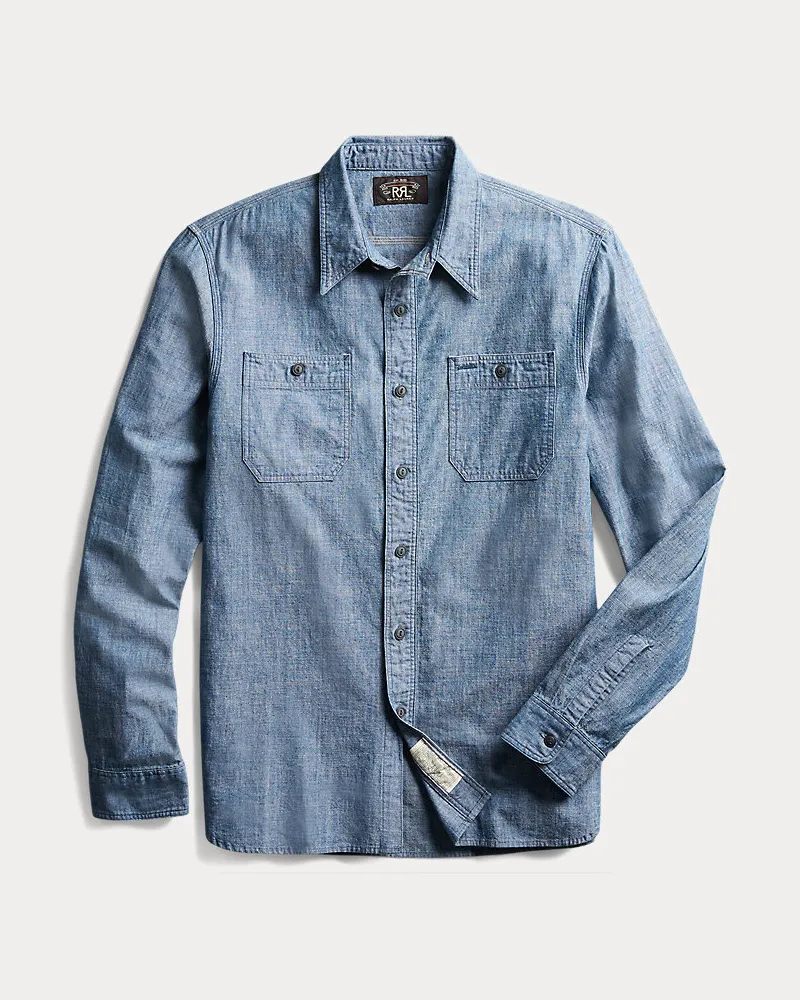 Ralph Lauren Chambray-Arbeitshemd in Indigo Blue