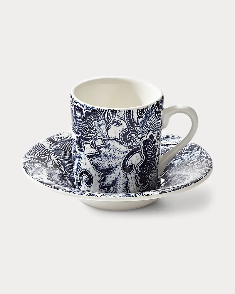 Ralph Lauren Home Espressotasse Faded Peony Blue