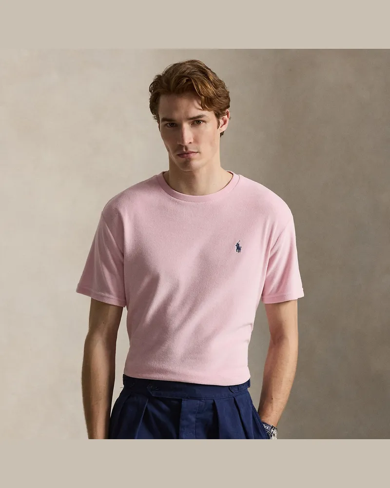 Ralph Lauren Classic-Fit T-Shirt aus Frottee Pink
